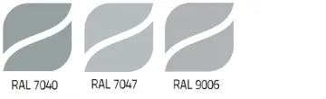 płyta warstwowa i obornicka kolory szare RAL7047 RAL9006 RAL7040