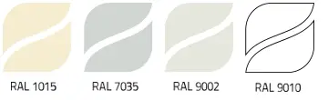 kolory płyty warstwowej i obornickiej RAL1015 RAL7035 RAL9002 RAL9010